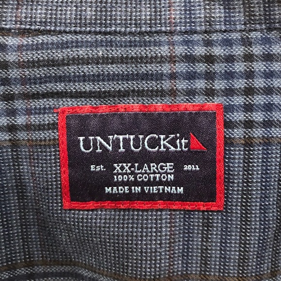UNTUCKit Button Down - XXL 100% Cotton - Picture 2 of 6